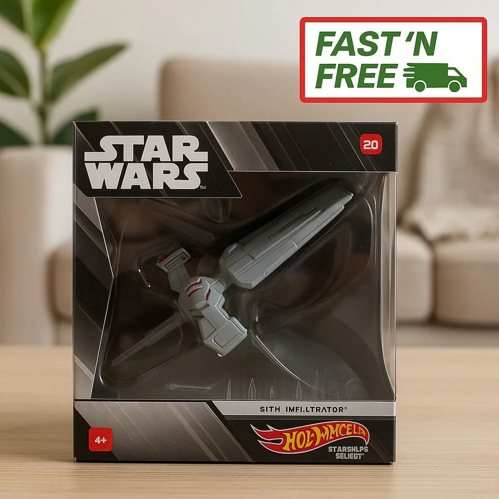 Hot Wheels Star Wars Starships Select Diecast 3-Pack Sith Mustafar‎ Gunship